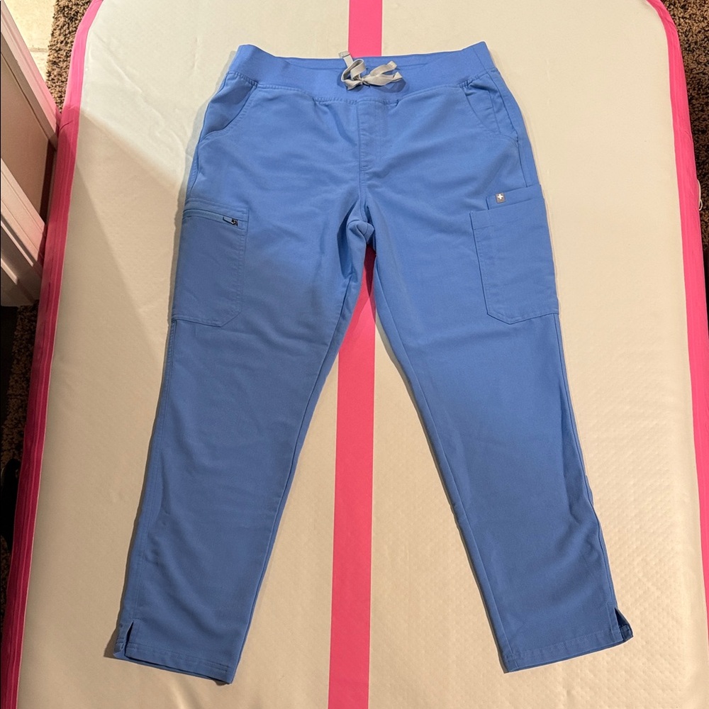 Figs Blue Cargo Pants